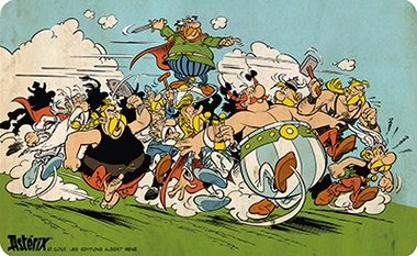 FR�HST�CKSBRETTCHEN - ASTERIX - ANGRIFF ALLE auf einer Tiefencastel Wunschliste / Geschenkidee