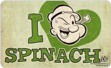 FR�HST�CKSBRETTCHEN - POPEYE I LOVE SPINACH auf einer Berlin Wunschliste / Geschenkidee