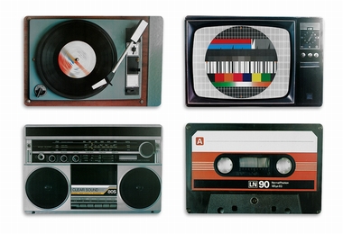 TISCHSET RETRO-STYLE auf einer L�hningen Wunschliste / Geschenkidee