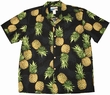 ORIGINAL HAWAIIHEMD - MAUI PINEAPPLE - SCHWARZ - WAIMEA CASUAL