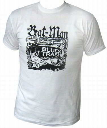 BEAT-MAN - BLUES TRASH - MEN-SHIRT - WEISS auf einer Aachen Wunschliste / Geschenkidee