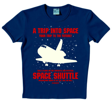 LOGOSHIRT - SPACE SHUTTLE - SHIRT auf einer Berlin Wunschliste / Geschenkidee