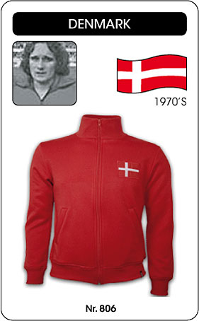 D�NEMARK RETRO FUSSBALLJACKE