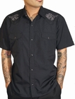 DANCING DEAD WESTERN - STEADY CLOTHING HEMD - SCHWARZ