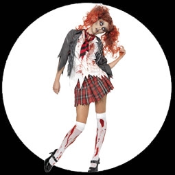 High School Girl Zombie Kost�m - Schulm�dchen - Klicken f�r gr�ssere Ansicht