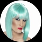 Glam Per�cke Neon T�rkis