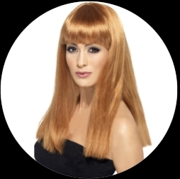 Glamourama Langhaar Per�cke Kupfer - Klicken f�r gr�ssere Ansicht