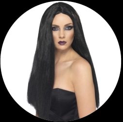 Hexen per�cke schwarz lang - Klicken f�r gr�ssere Ansicht