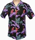 ORIGINAL HAWAIIHEMD - JUNGLE BIRD - SCHWARZ - PARADISE FOUND
