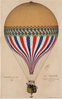 Heissluftballon Poster Le Tricolore, E. Hamelin
