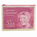 Eleanor Roosevelt Zipper Tasche Blue Q
