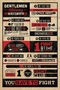  x FIGHT CLUB POSTER RULES