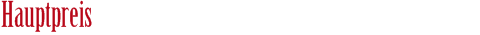 Hauptpreis