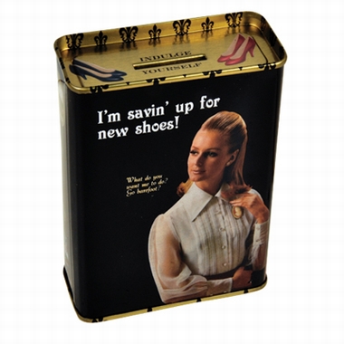 SPARDOSE SAVIN UP FOR NEW SHOES auf einer Basel Wunschliste / Geschenkidee