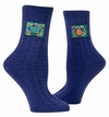 Fucking Flower - Socken Tag Socks Blue Q -  S/M 