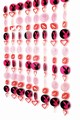 PLAYBOY DOORCURTAIN PINK-SCHWARZ